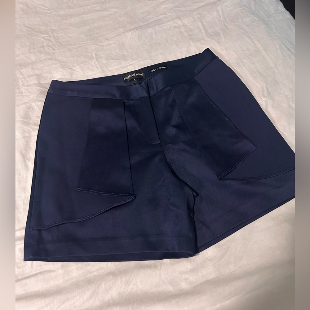 Newport News Deep Blue High Waist Shorts